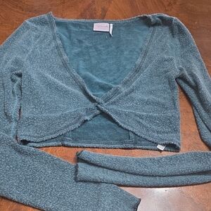 Urban Outfitters Teal Crop Top